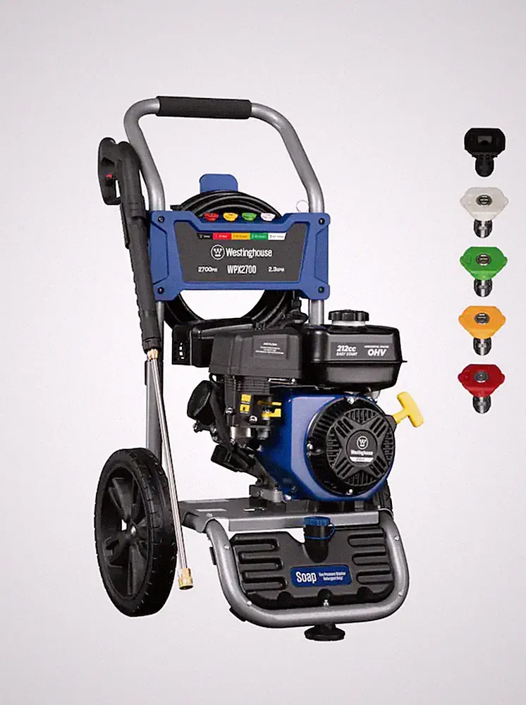 Westinghouse WPX2700 Gas Pressure Washer 2700 PSI 2.3 GPM Soap Tank 4 Tips