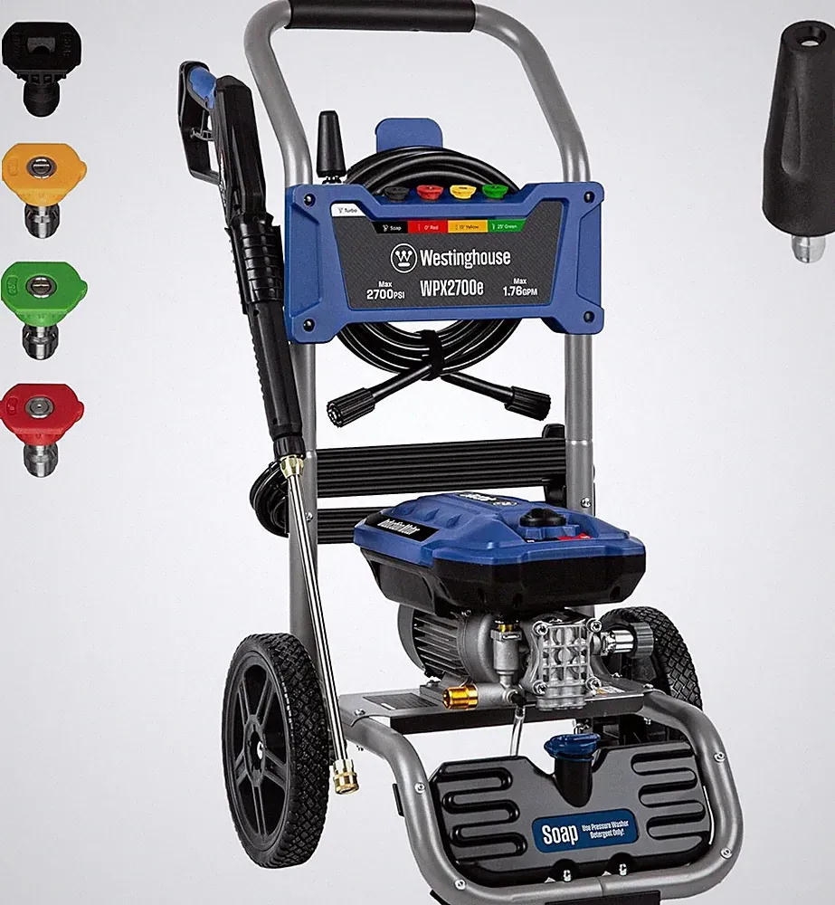 Westinghouse WPX2700e Electric Pressure Washer - 2700 PSI, 1.76 GPM, 5 Nozzles