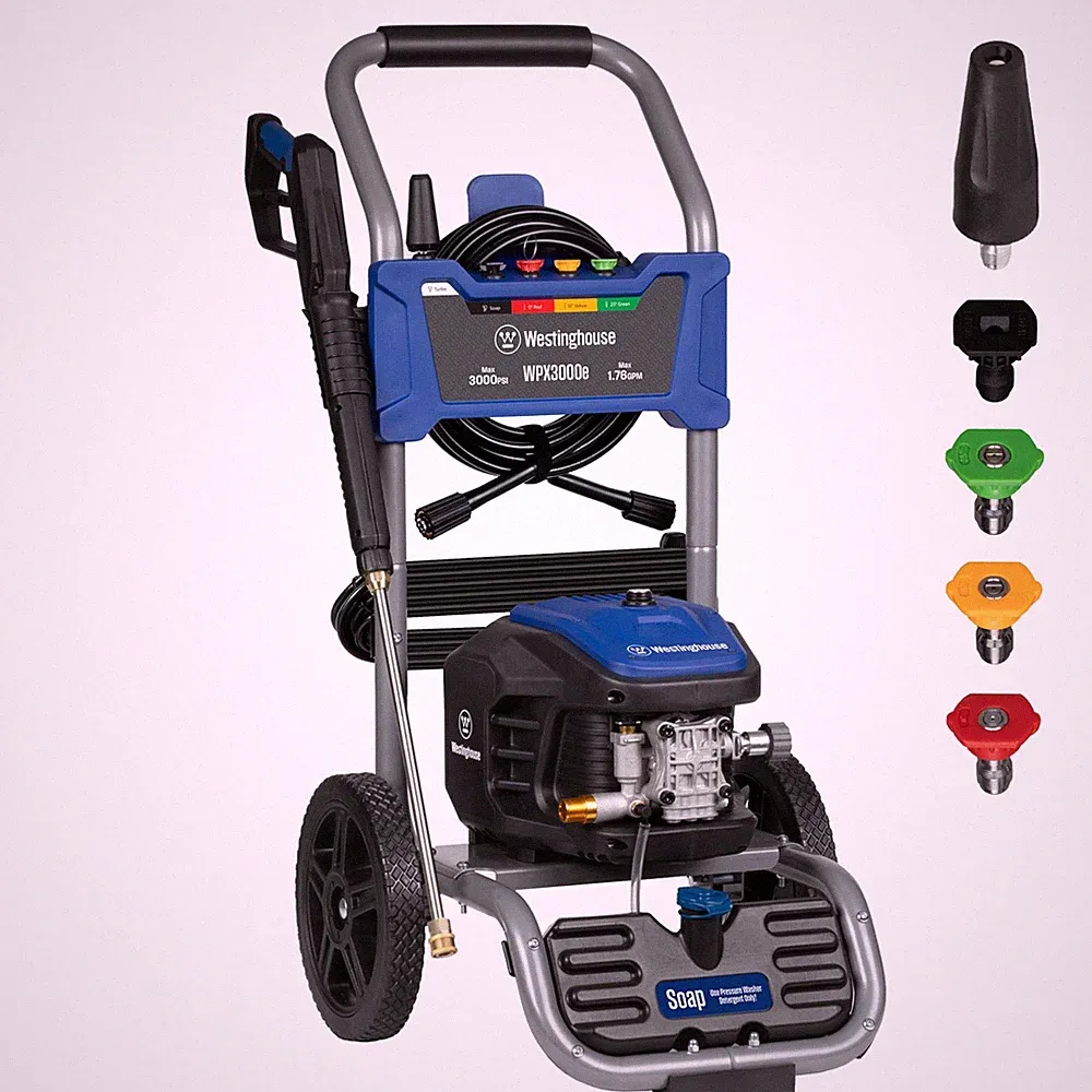 Westinghouse WPX3000e Electric Pressure Washer, 3000 Max 3000 PSI, Blue