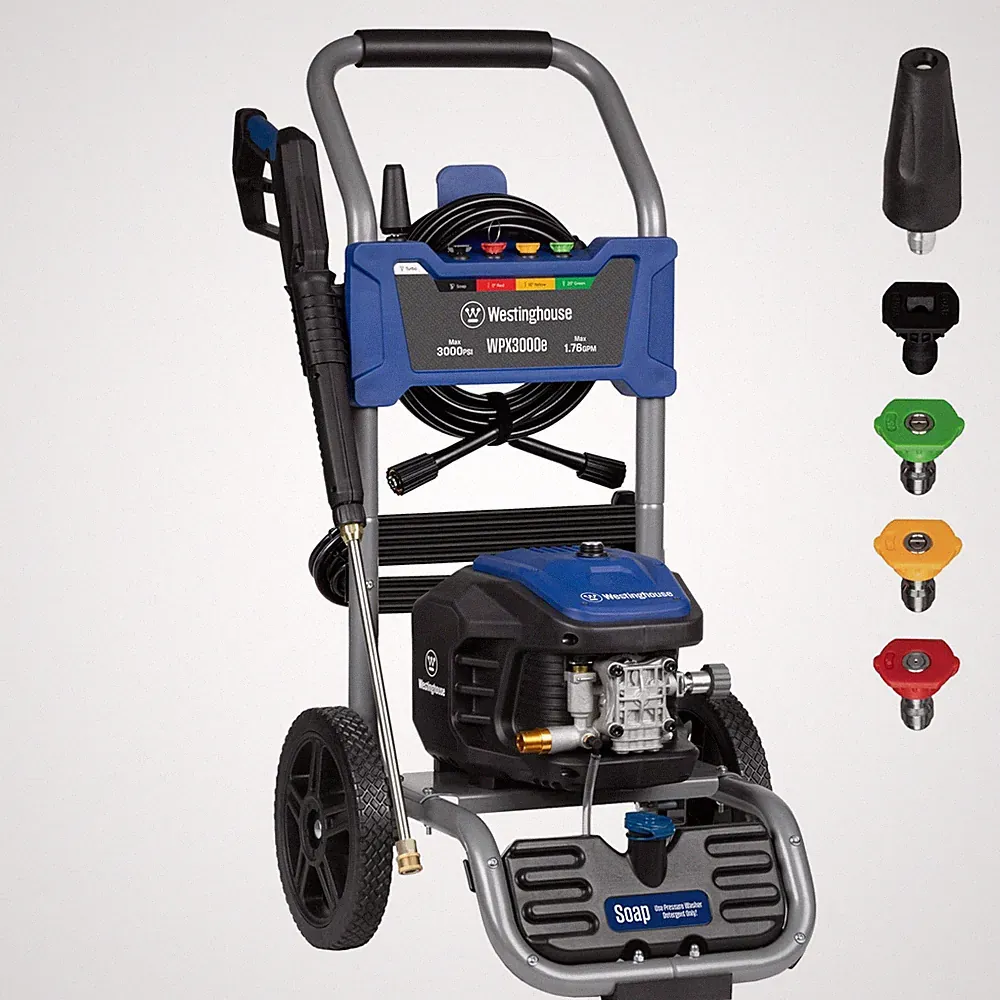Westinghouse WPX3000e Electric Pressure Washer 3000 Max PSI and 1.76 Max GPM