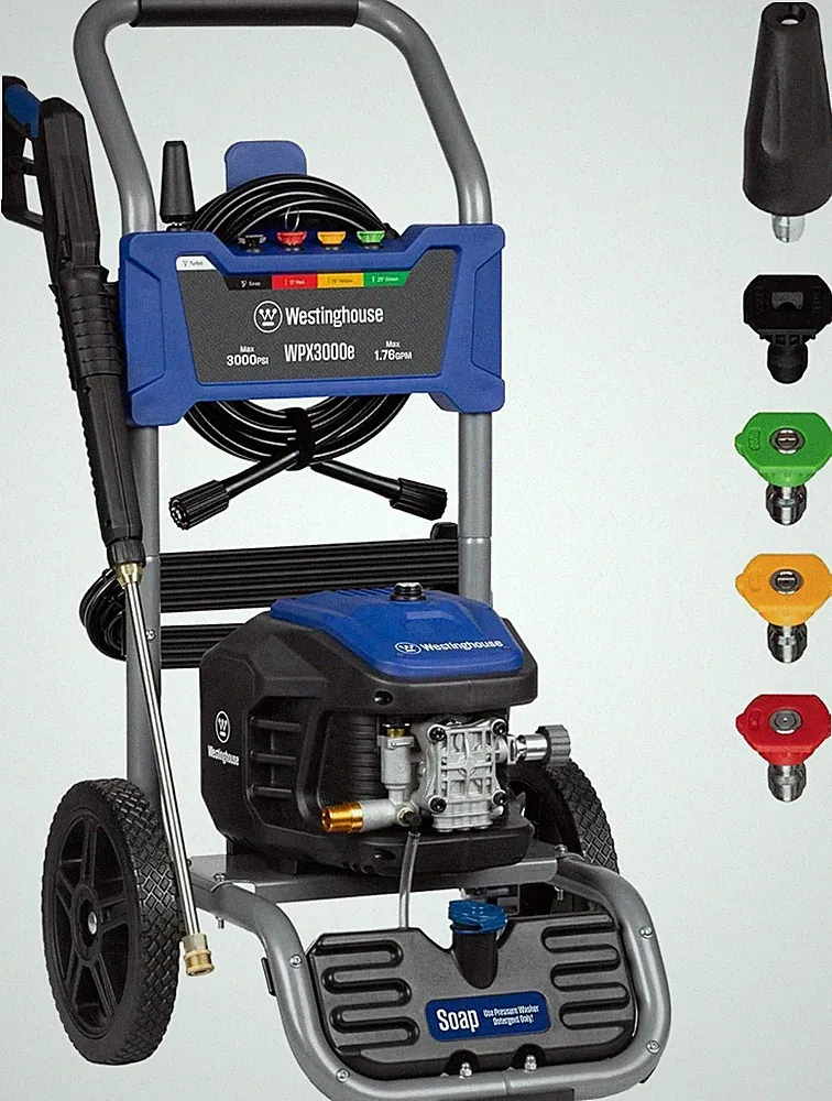 Westinghouse WPX3000e Max 3000-PSI 1.76-GPM Water Pressure Washer, Brand New