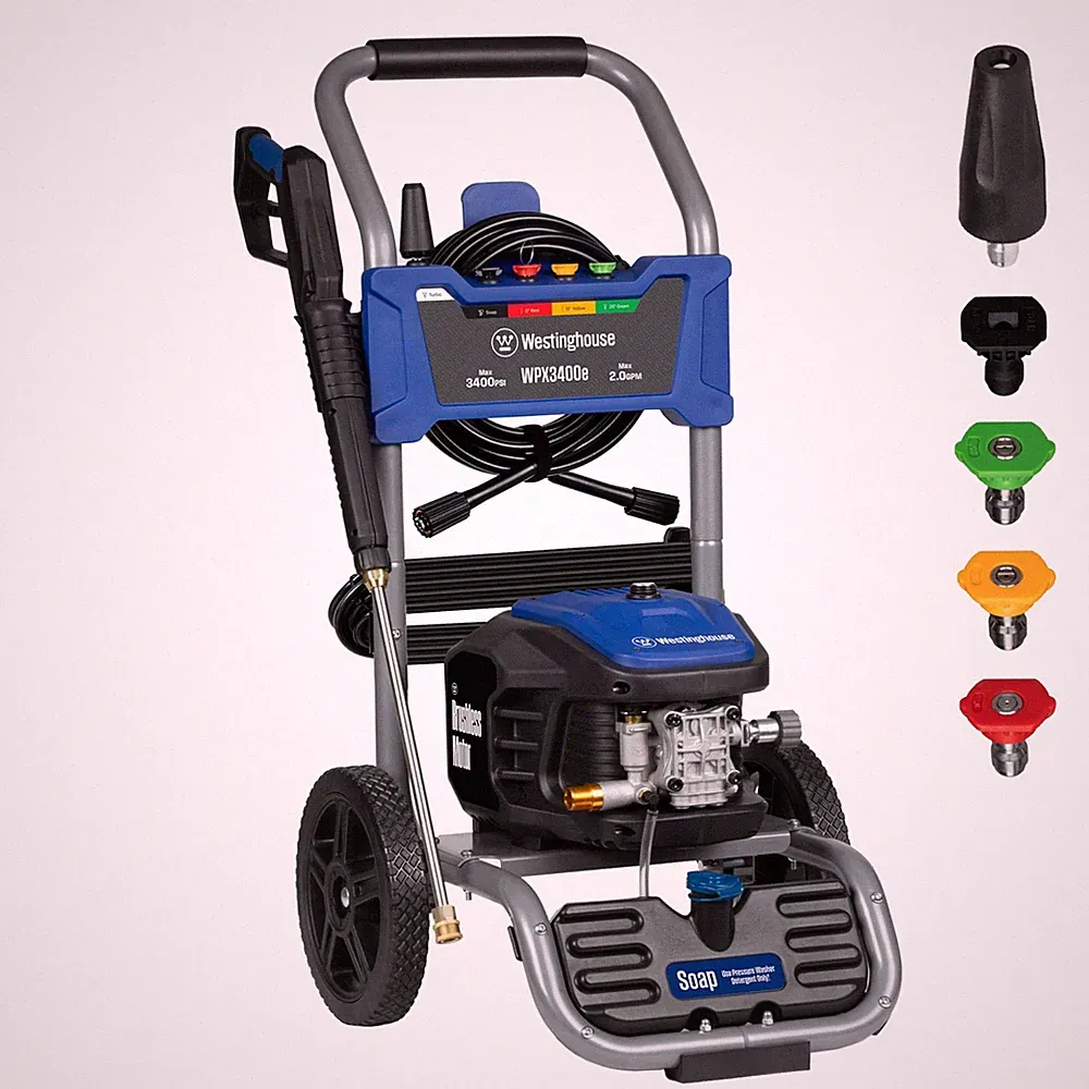 Westinghouse WPX3400e Electric Pressure Washer, 3400 Max PSI and 2.0 Max GPM,...