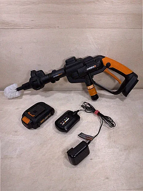 WG620.1 WORX Power Share Hydroshot Portable Power Cleaner w/ Wheel Brush & Batt