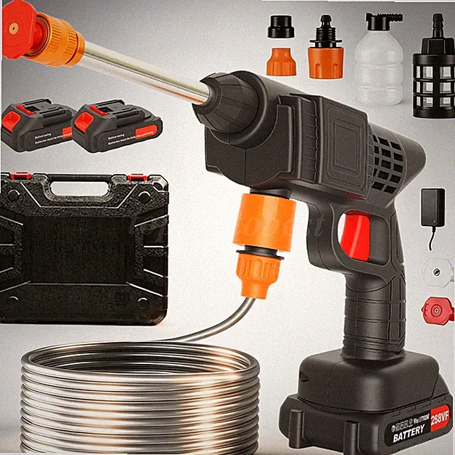 Wireless Handheld High Pressure Water Gun Portable Auto Car Cleaning Washer Tool