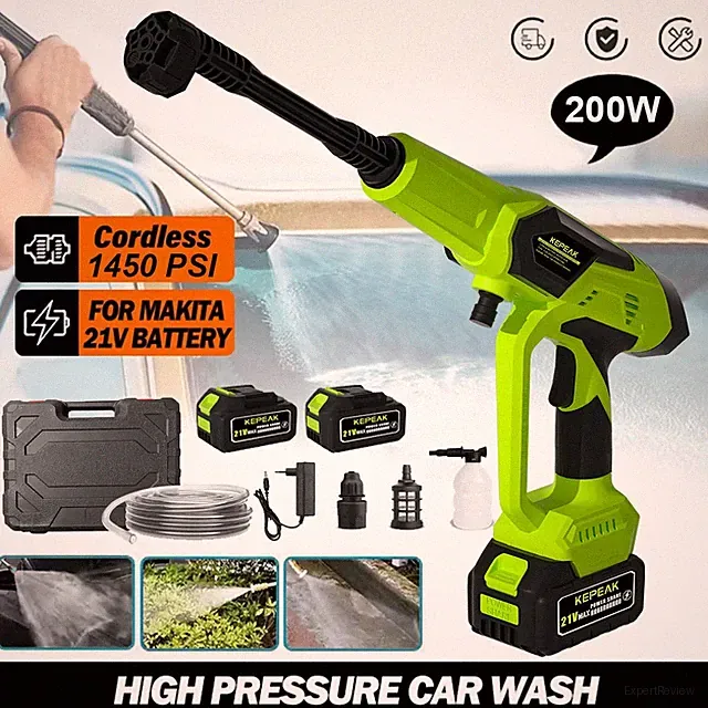 Wireless High Pressure Car Washer Water Gun 200W Car Spraying Cleaning Machine