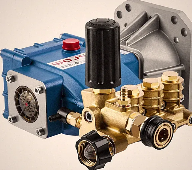 WOJET High-Flow Triplex Plunger Pressure Washer Pump 4400PSI 4.0GPM 1"Shaft
