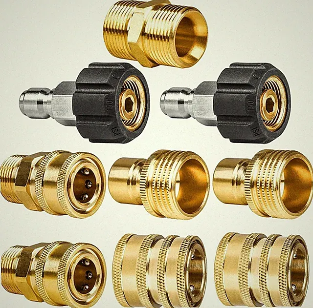 WOJET Pressure Washer Adapter Set, Quick Disconnect Kit, M22 Swivel to 3/8''...