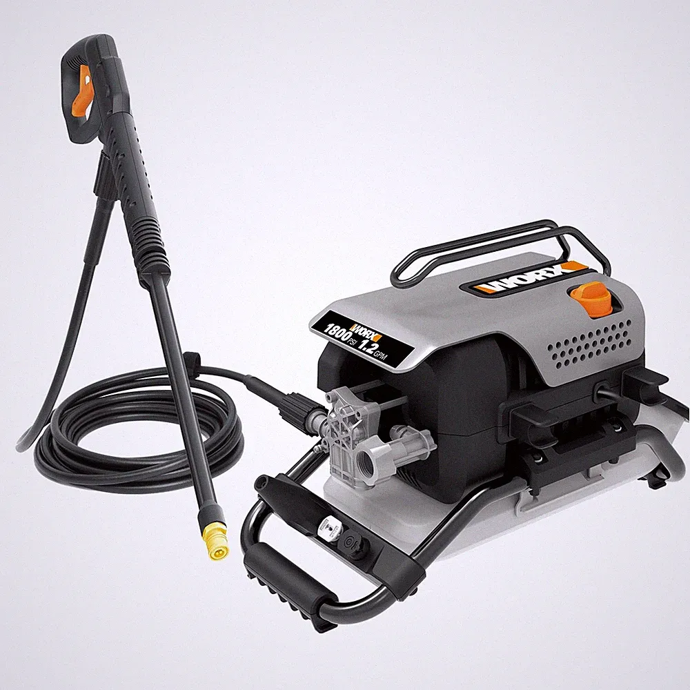 Worx 13 Amp Electric Pressure Washer 1800 PSI with 3 Nozzles - Black , Silver