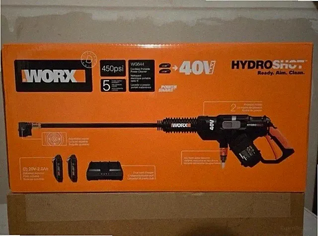 WORX HYDRO SHOT Portable Power Washer, Cleaner. 20Volt. WG629.1 With Battery.