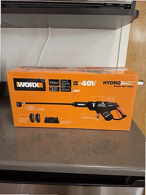 WORX HydroShot WG644 40V Cordless Power Cleaner, Adjustable Nozzle, 450 PSI