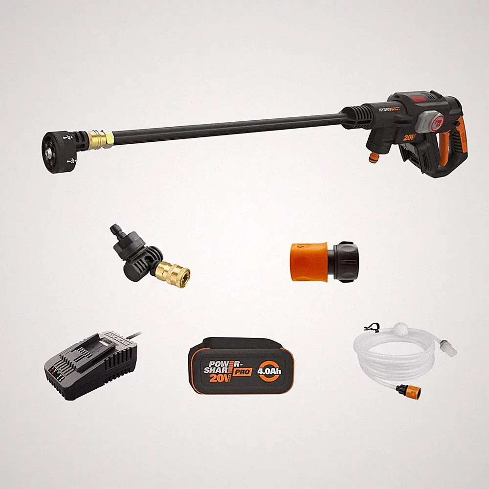 Worx Nitro Hydroshot 20V Cordless Pressure Washer - Lightweight & Portable