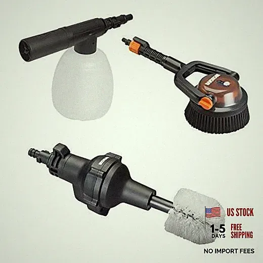 WORX Pressure Washer Accessory Kit for Auto & Boat Cleaning - WA4071