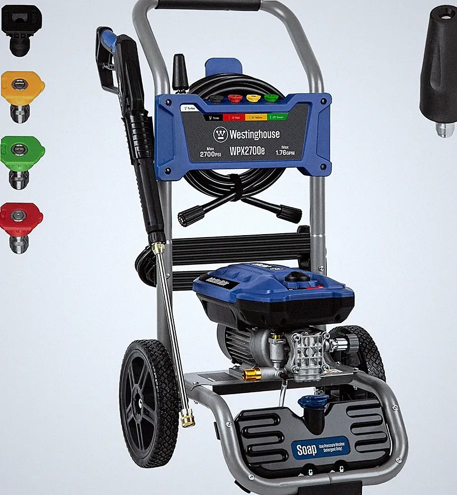 WPX2700e Electric Pressure Washer, 2700 Max PSI and 1.76 Max GPM, Induction Moto