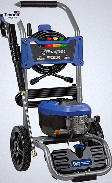 Wpx3200E Electric Pressure Washer, 3200 Max PSI and 1.76 Max GPM, Universal Moto