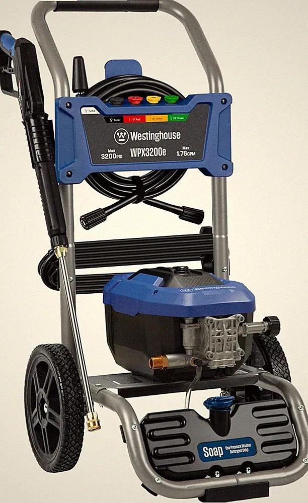 WPX3200e Electric Pressure Washer, 3200 PSI and 1.76 Max GPM, Induction Motor