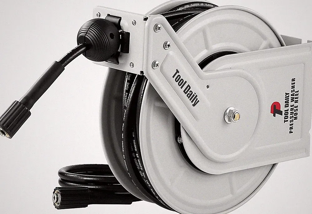 X Daily Hose Retractable Washer 60 Pressure FT Reel Heavy 3600 | PSI 1/4”, Tool