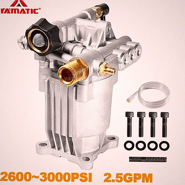 YAMATIC 2600 - 3000 PSI 3/4" Horizontal Shaft Pressure Washer Pump 2.5 GPM