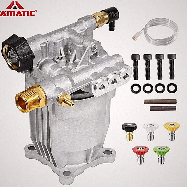 YAMATIC 3/4 Pressure Washer Pump 3/4" Shaft Horizontal Pump Max 3200 psi 2.5 GPM