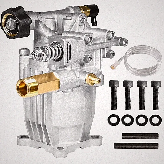 YAMATIC 3/4" Shaft Horizontal Pressure Washer Pump 3000 PSI @ 2.5 GPM Silver