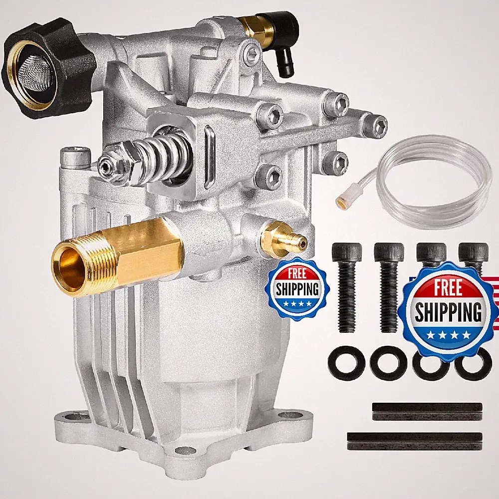 YAMATIC 3/4" Shaft Horizontal Pressure Washer Pump 3400 PSI 2.5 GPM