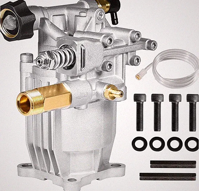 YAMATIC 3/4" Shaft Horizontal Pressure Washer Pump 3400 PSI @ 2.5 GPM Silver