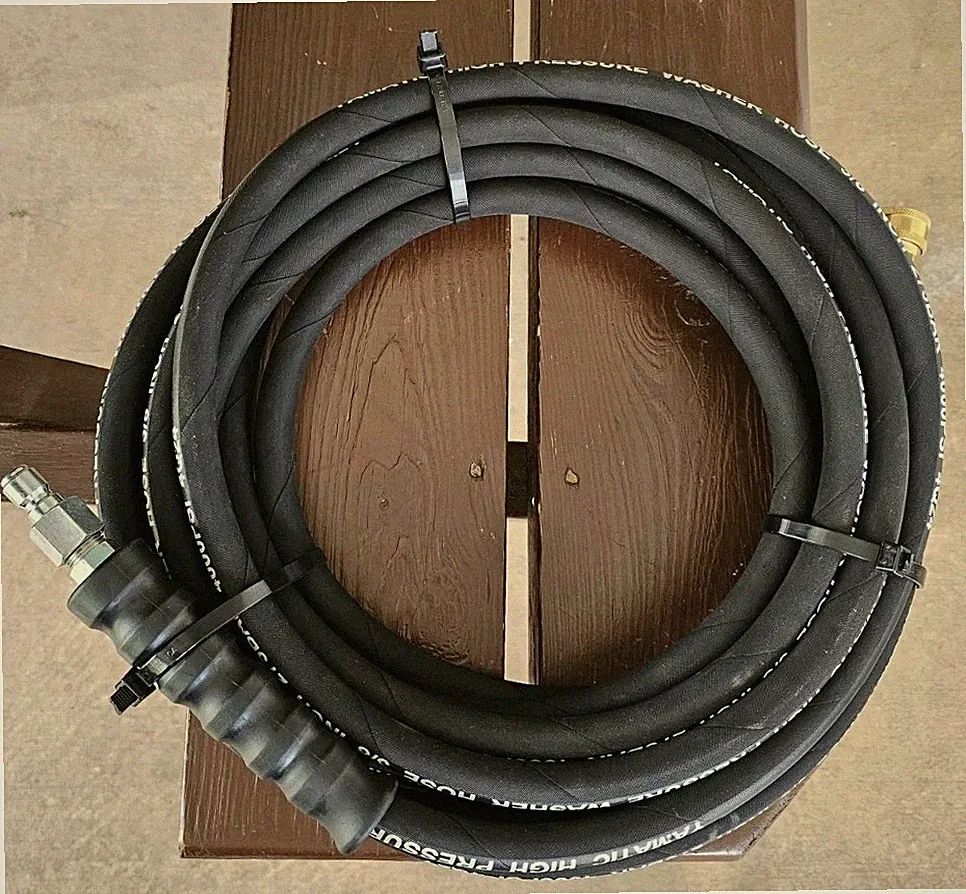 YAMATIC 3/8" Pressure Washer Hose for Hot Water 4000 PSI Kink Resistant 25ft