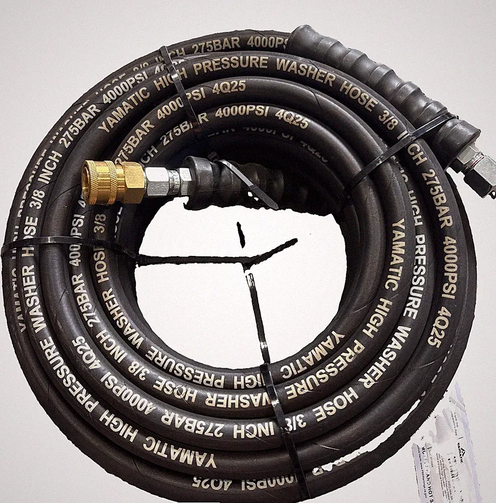 YAMATIC 3/8" Pressure Washer Hose Hot Water 4000 PSI 50ft 4Q25 275 Bar