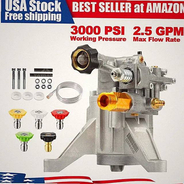 YAMATIC 3000 PSI 7/8" Shaft Vertical Power Washer Pump 2.5 GPM 7 HP
