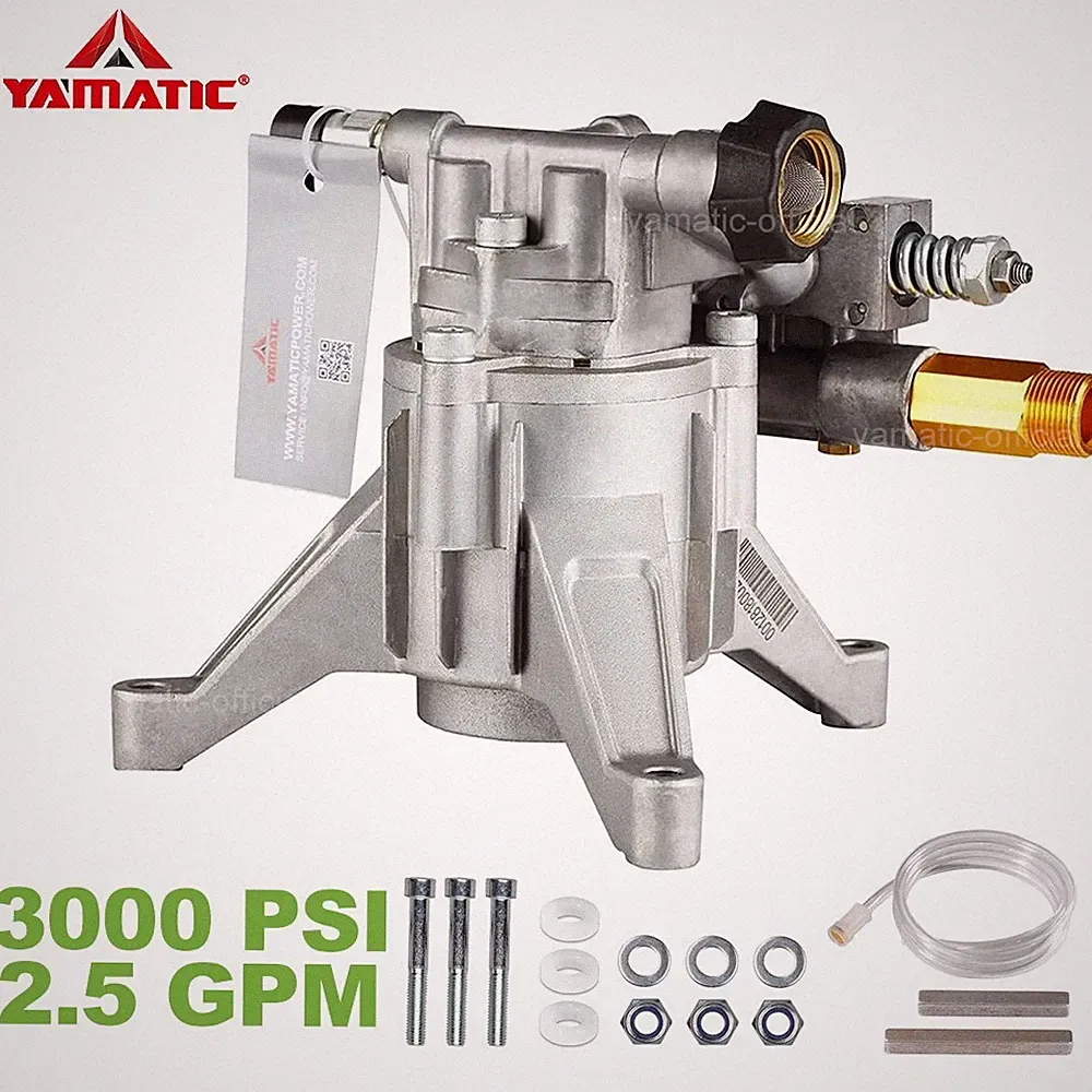 YAMATIC 3000 PSI 7/8" Shaft Vertical Pressure Washer Power Washer Pump 2.5 GPM