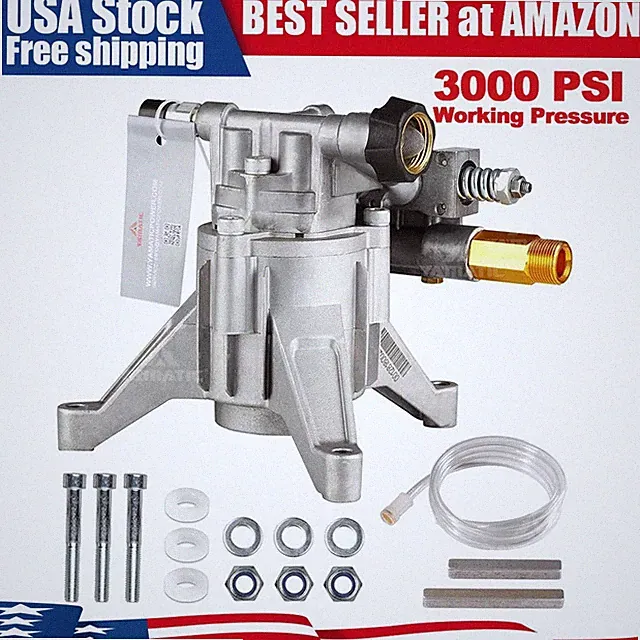 YAMATIC 3000 PSI 7/8" Vertical Shaft High Pressure Washer Pump 2.5 GPM