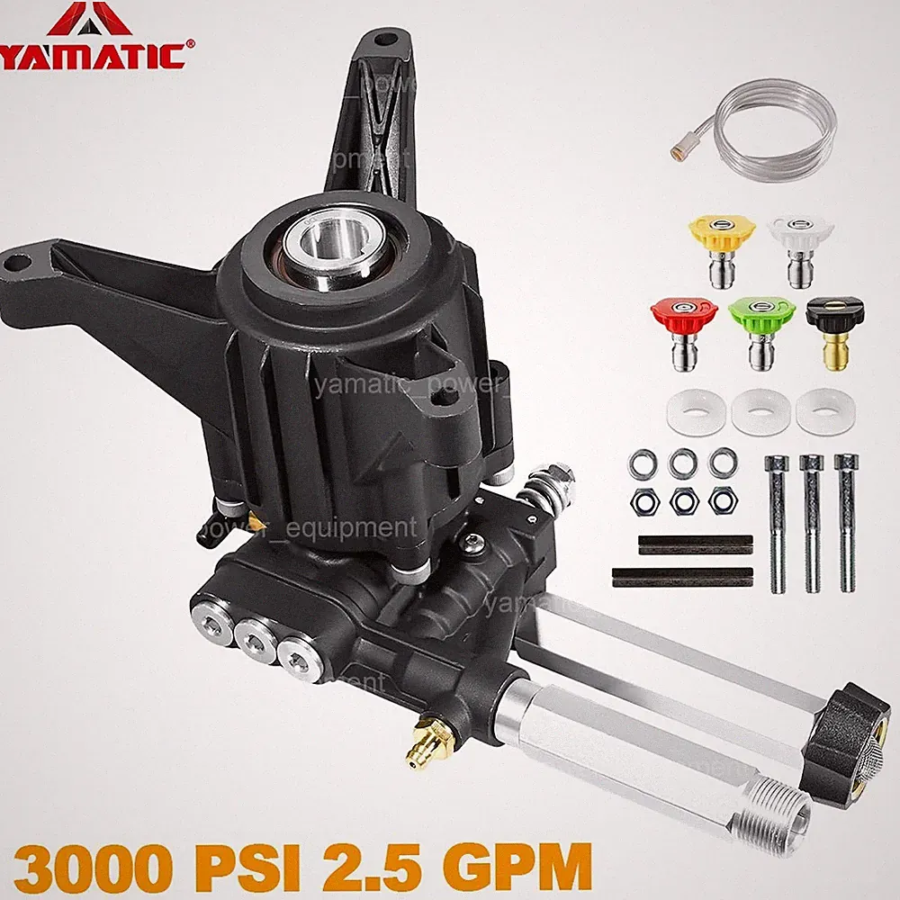 YAMATIC 3000 PSI 7/8" Vertical Shaft Pressure Washer Pump 2.5 GPM Axial