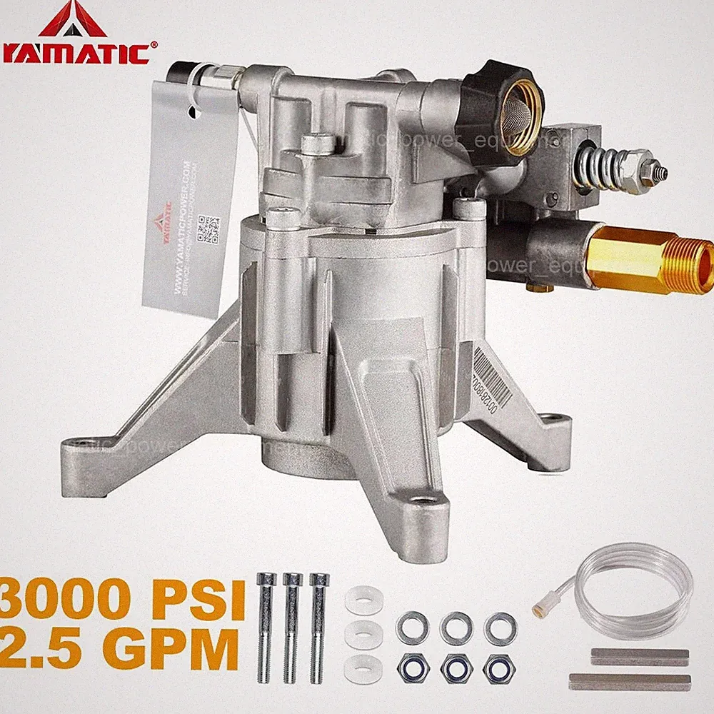 YAMATIC 3000 PSI Pressure Washer Pump 7/8" Shaft Vertical Washer Pump 2.5 GPM