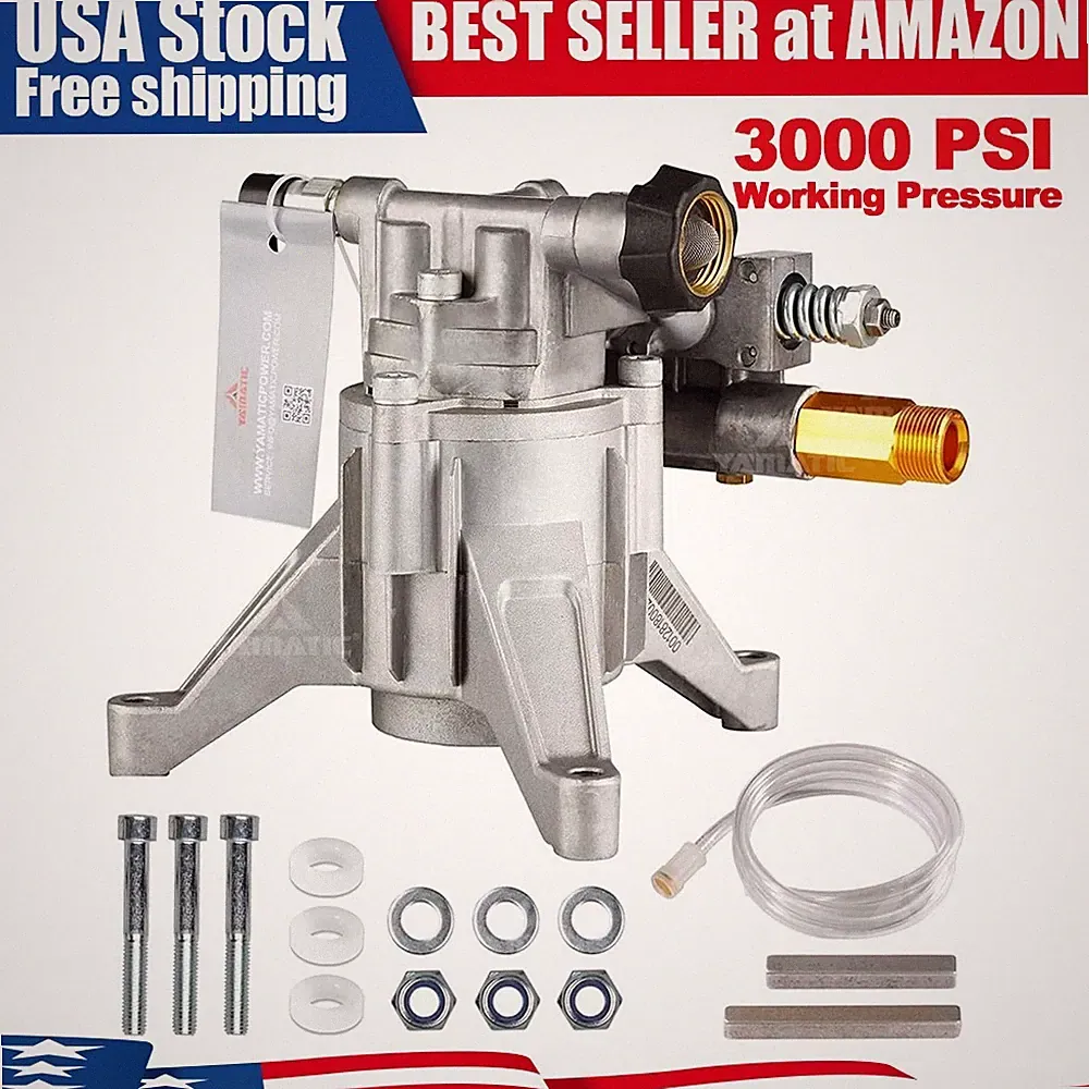YAMATIC 3000 PSI Pressure Washer Pump Vertical 7/8" Shaft 2.5 GPM