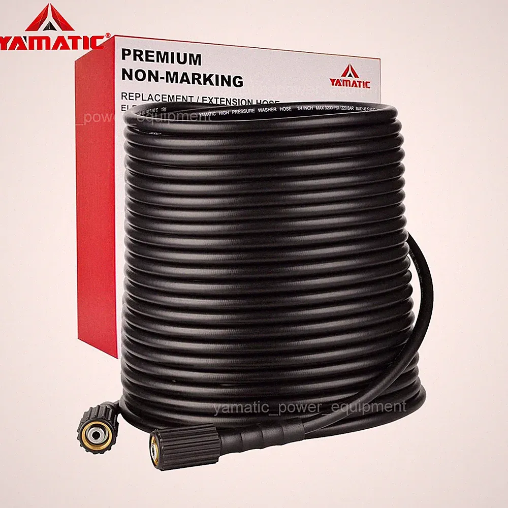 YAMATIC 3200 PSI Pressure Washer Hose Kink Resistance 1/4" M22-14mm