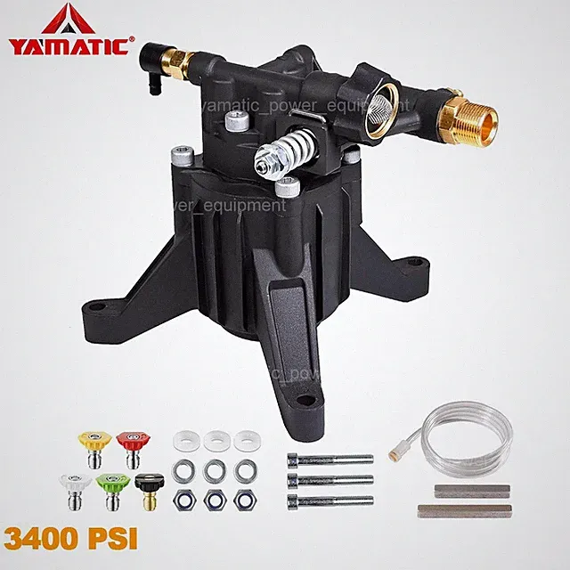 YAMATIC 3400 PSI Pressure Washer Pump 7/8" Shaft Vertical Power Washer Pump