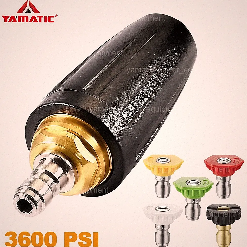 YAMATIC 3600 PSI 4 GPM Pressure Washer Turbo Nozzle, Spray Nozzles for Hot Water