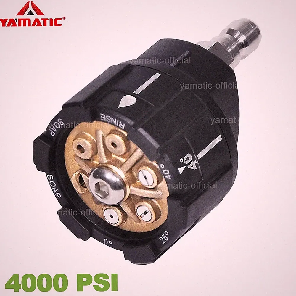 YAMATIC 4000 PSI 2.5 GPM Pressure Washer Nozzle 6-Pattern Quick Changeover