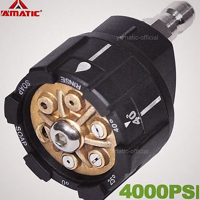 YAMATIC 4000 PSI 4.0 GPM Power Washer Turbo Nozzle 6 Patterns 1/4" Quick Connect