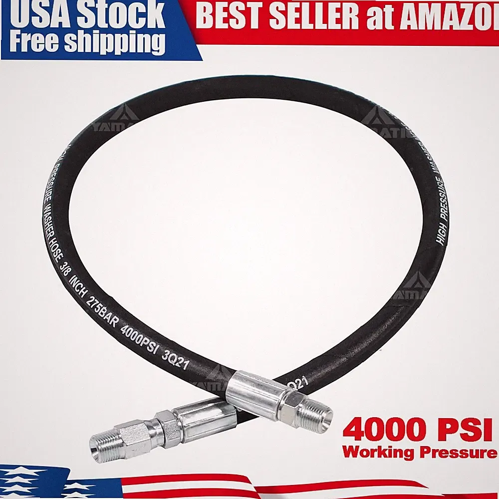 YAMATIC 4000 PSI Pressure Washer Jumper Hose Whip Hose for Hose Reel