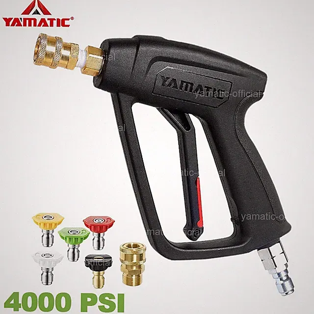 YAMATIC 4000 psi Pressure Washer Short Gun Stainless Steel Swivel Quick Connect