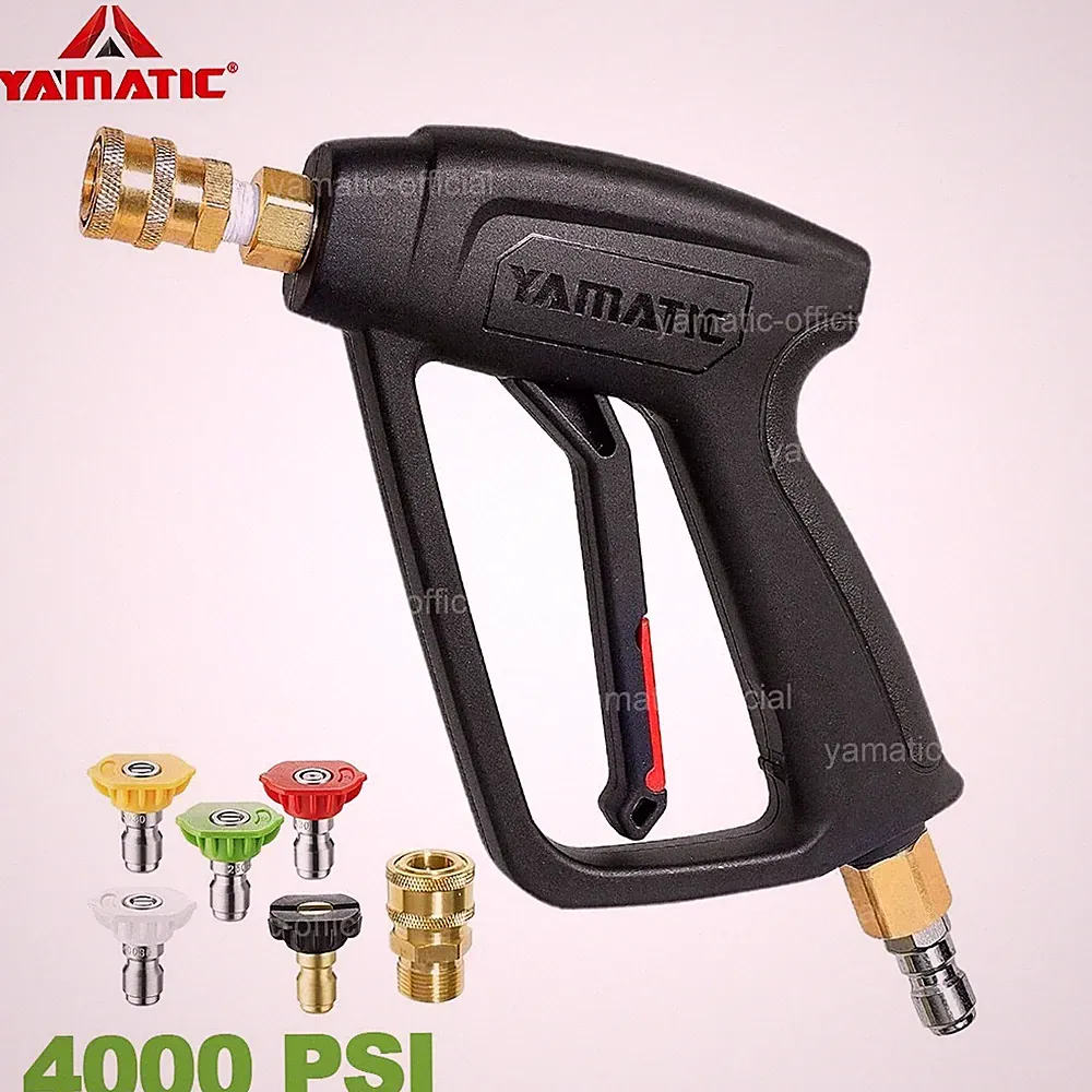 YAMATIC 4000 psi Pressure Washer Short Gun with Swivel 3/8'' Quick Connector
