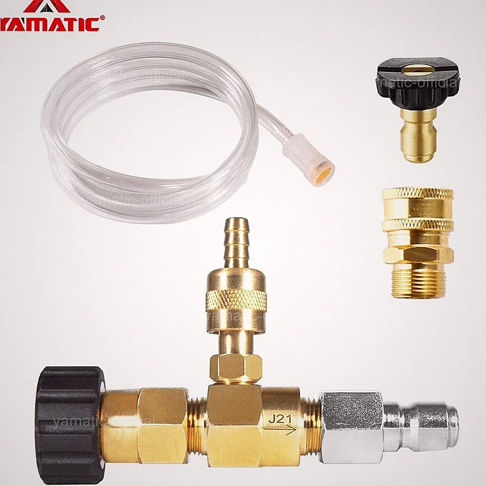 YAMATIC 4500psi Adjustable Chemical Injector for Power Washer M22-14mm Connector