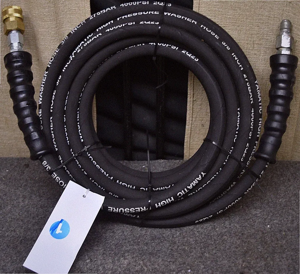 YAMATIC 5/16" Pressure Washer Hose for Hot Water 4000 PSI Kink Resistant 25ft