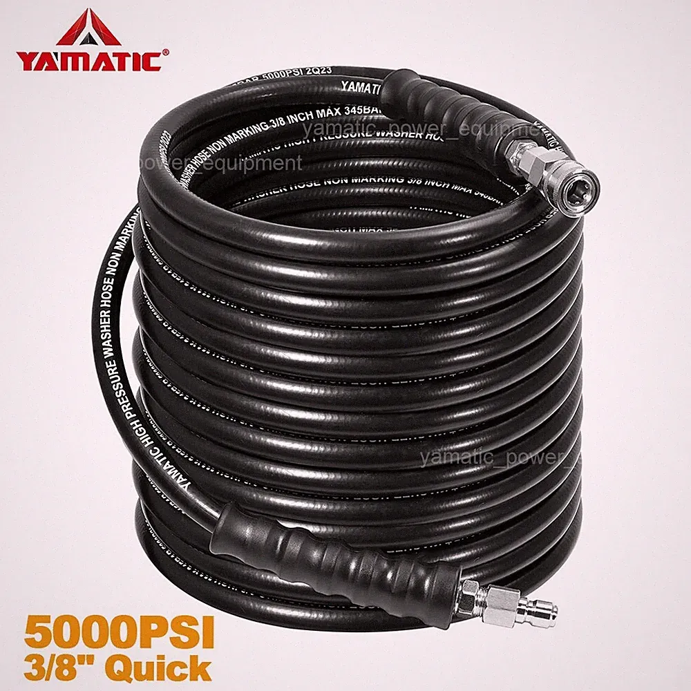 YAMATIC 5000 PSI High Pressure Washer Hose for Hot Water 3/8" Quick Connect
