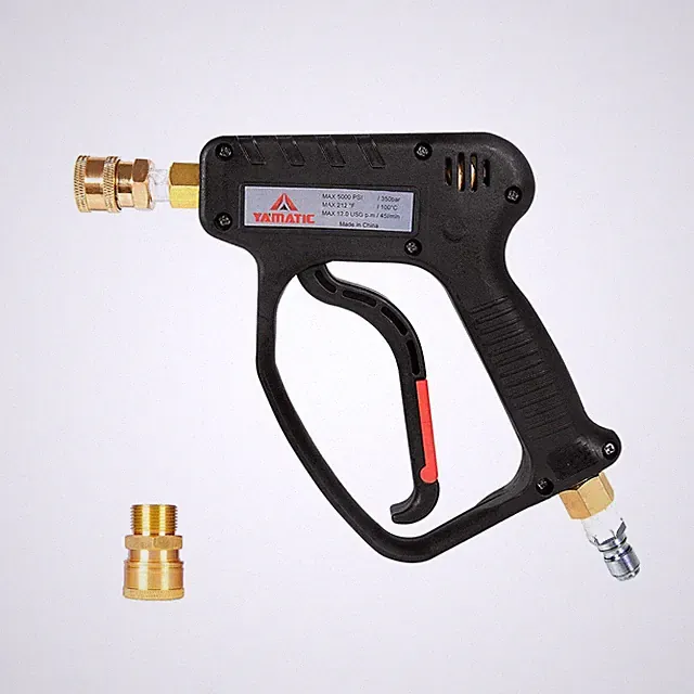 YAMATIC 5000 PSI High Pressure Washer Trigger Gun with 3/8" Swivel Inlet, Pow...