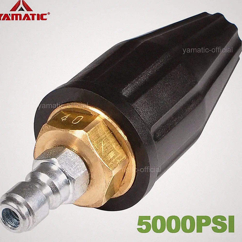 YAMATIC 5000 PSI Pressure Washer Turbo Nozzle for Hot Water 360° Rotating 4 GPM
