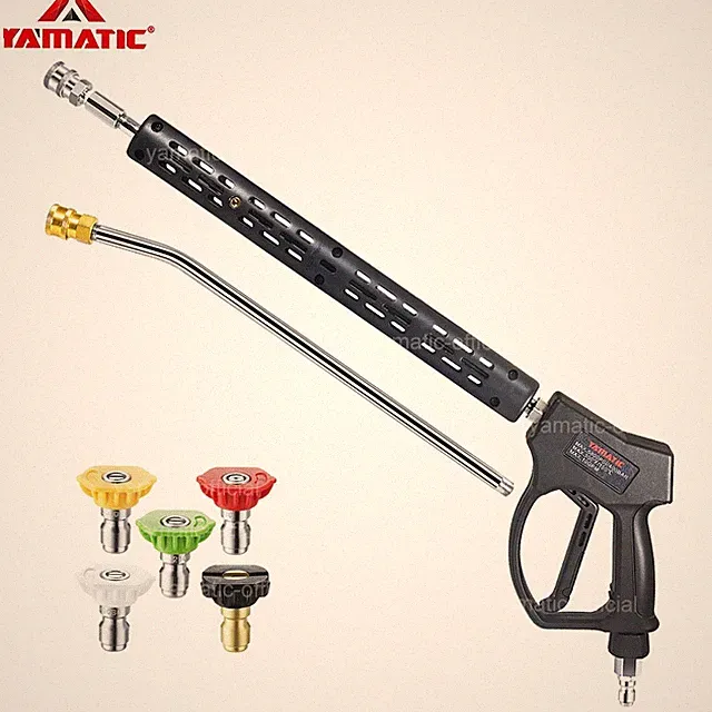 YAMATIC 5800 psi Pressure Washer Gun with Stainless Steel Swivel 3/8" Plug