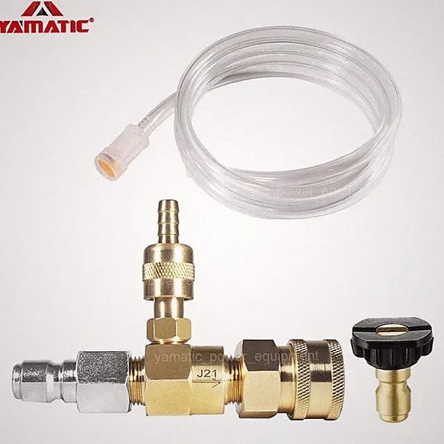 YAMATIC Adjustable Chemical Injector Kit for Pressure Washer,3/8 Inch Connectors