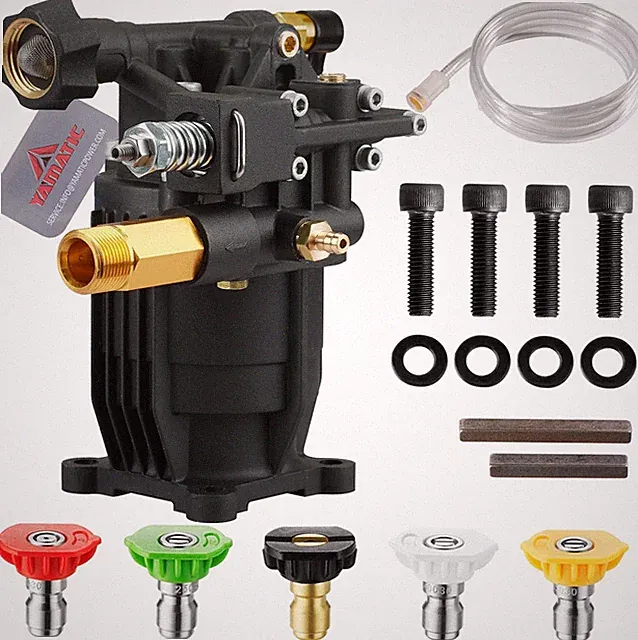 YAMATIC Horizontal Pressure Washer Pump 3/4" Shaft - Max 3300 PSI @ 2.5 GPM
