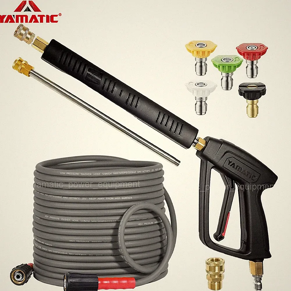 YAMATIC Pressure Washer Gun and Hose Kit 3/8" Swivel Quick Connect M22-14mm